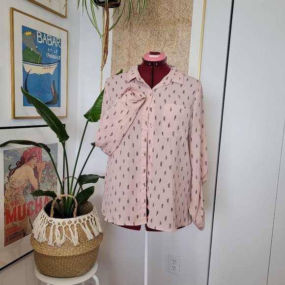 REITMANS Women’s Pink Blouse Size Large - Picture 1 of 7